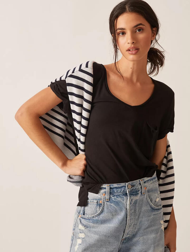 T.La Classic V-Neck Tee - Image 5